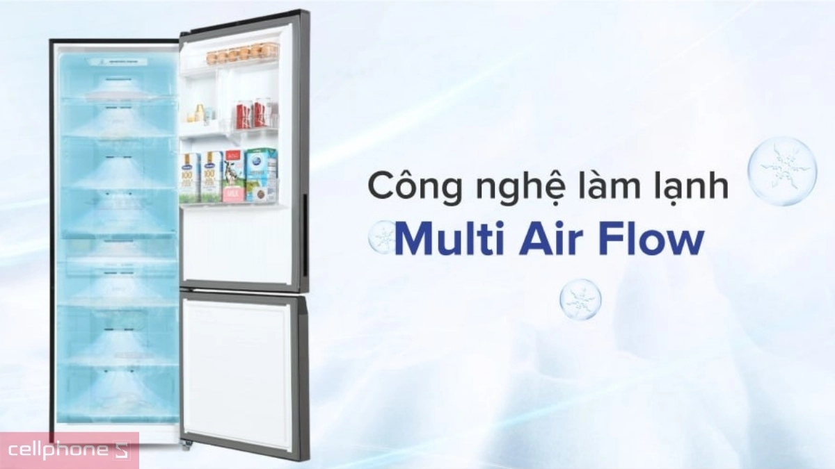 Làm lạnh tủ lạnh Toshiba Inverter 325 lít GR-RB410WE-PMV(37)-SG