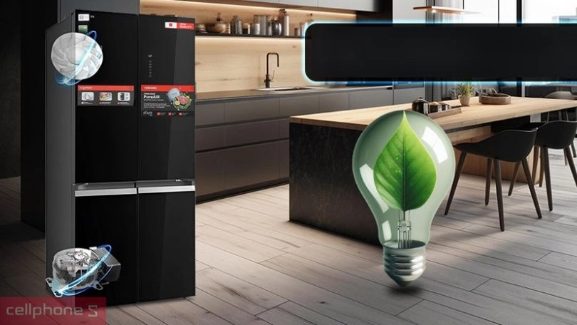 Công nghệ làm lạnh tiên tiến của tủ lạnh Toshiba GR-RF677WI-PGV(22)-XK 515 lít
