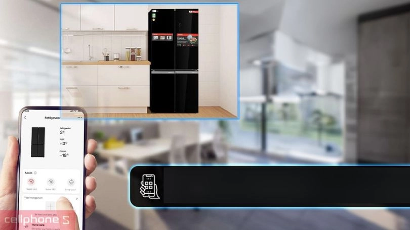 Hướng dẫn sử dụng tủ lạnh Toshiba GR-RF677WI-PGV(22)-XK 515 lít trên ứng dụng TSmartLife