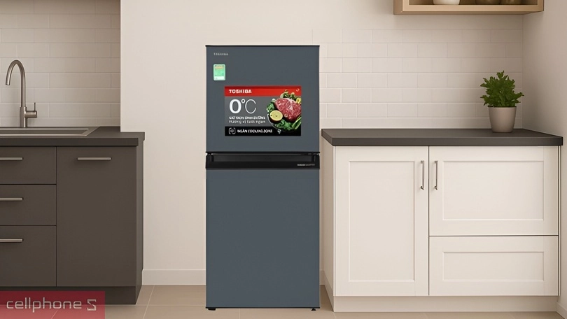 Dung tích, kích thước tủ lạnh Toshiba GR-RT252WE-PMV(52) 194 lít