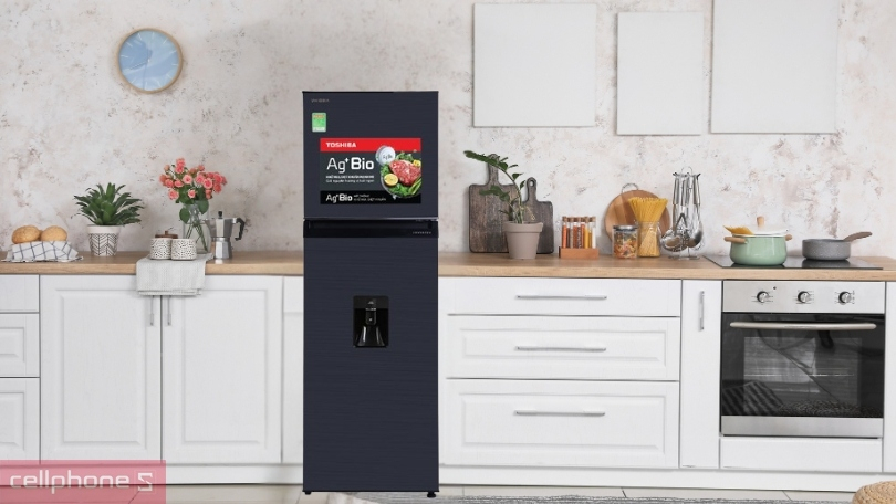 Thiết kế ngăn dá, chất liệu của tủ lạnh Toshiba GR-RT325WE-PMV(06) 249 lít