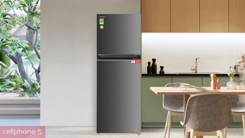 Thiết kế cao cấp của tủ lạnh Toshiba GR-RT416WE-PMV(58)-MM 312 lít
