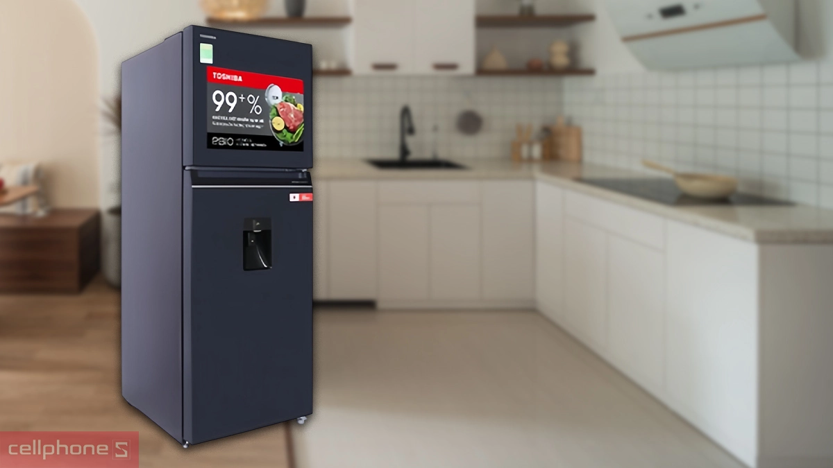 Dung tích tủ lạnh Toshiba Inverter 311 lít (GR-RT395WE-PMV(06)-MG)