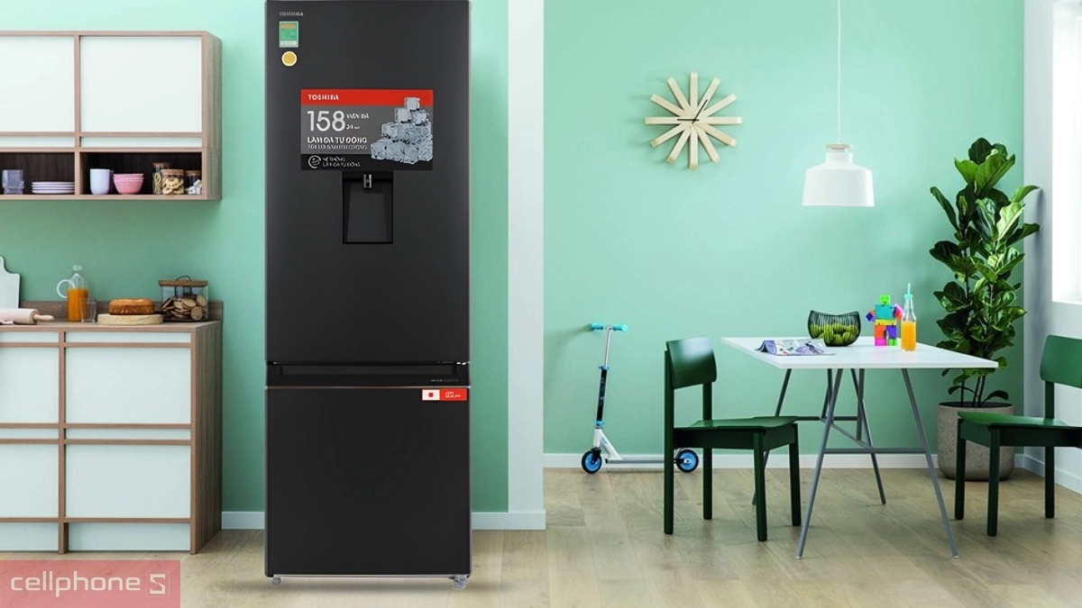 Kiểu dáng tủ lạnh Toshiba Inverter 321 lít GR RB405WEA PMV 06 MG