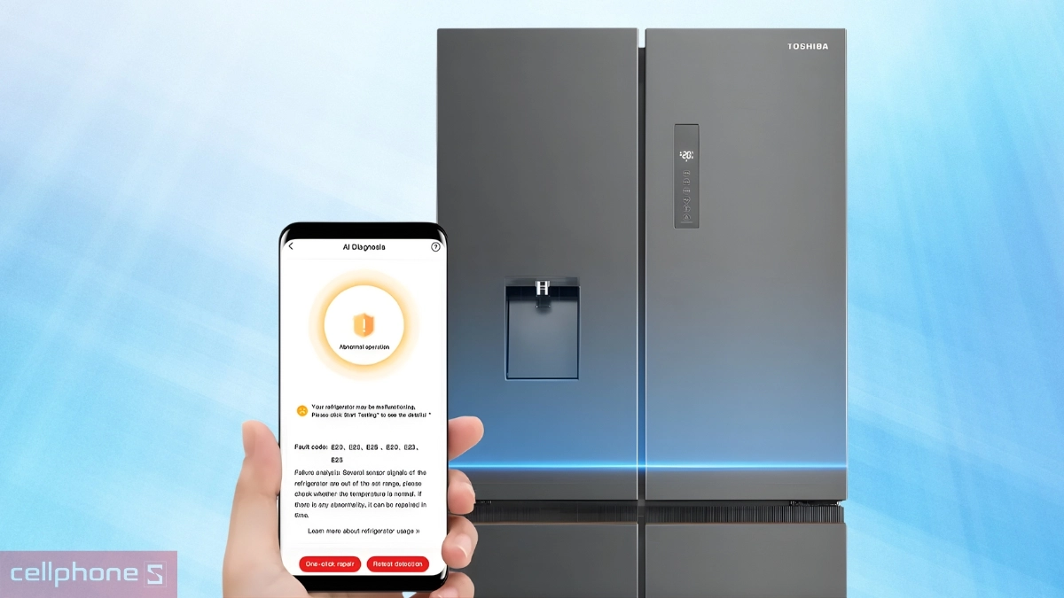 Tính năng AI tủ lạnh Toshiba Inverter 471 lít Multi Door GR-RF606WI-PMV(60)-AG