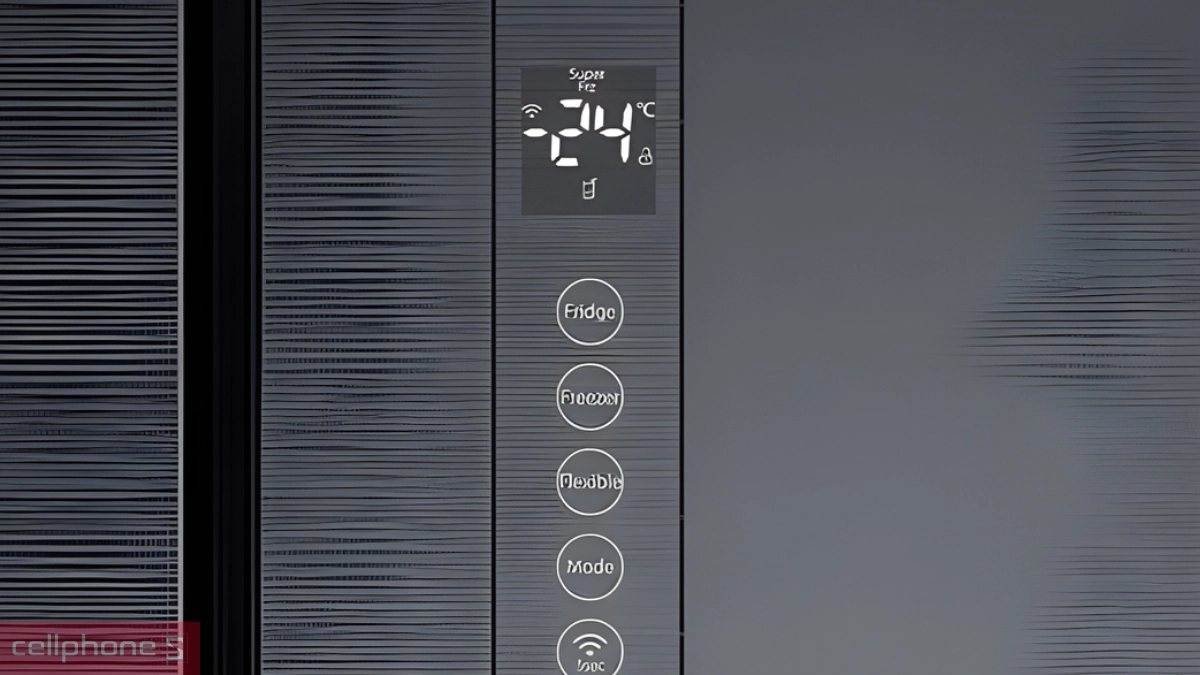 Điều khiển cảm ứng tủ lạnh Toshiba Inverter 515 lít Multi Door GR RF677WI PMV 06 MG