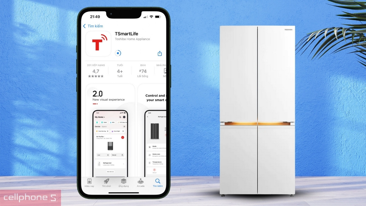 Tải ứng dụng tủ lạnh Toshiba Inverter 535 lít Multi Door GR-RF695WI-PGV (67)