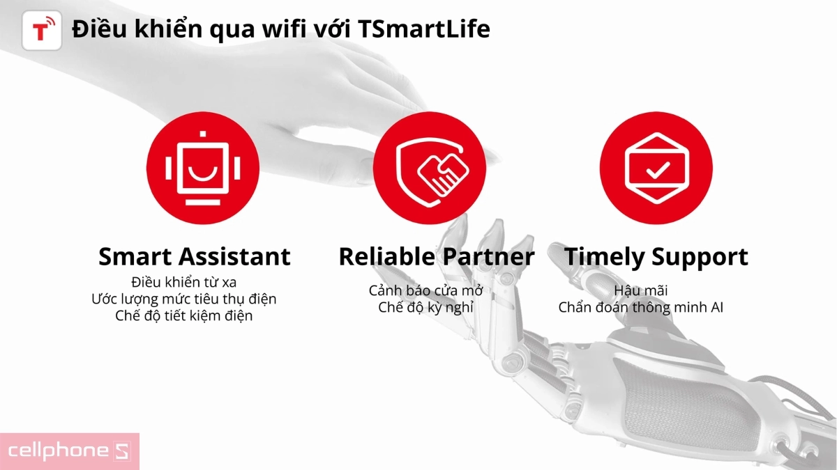 Theo dõi tủ lạnh từ xa qua app