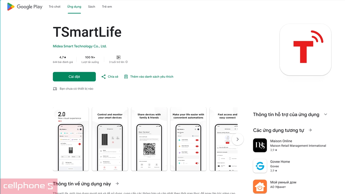 Tải app tủ lạnh Toshiba Inverter 596 Lít Side By Side GR-RS775WI-PMV(06)-MG
