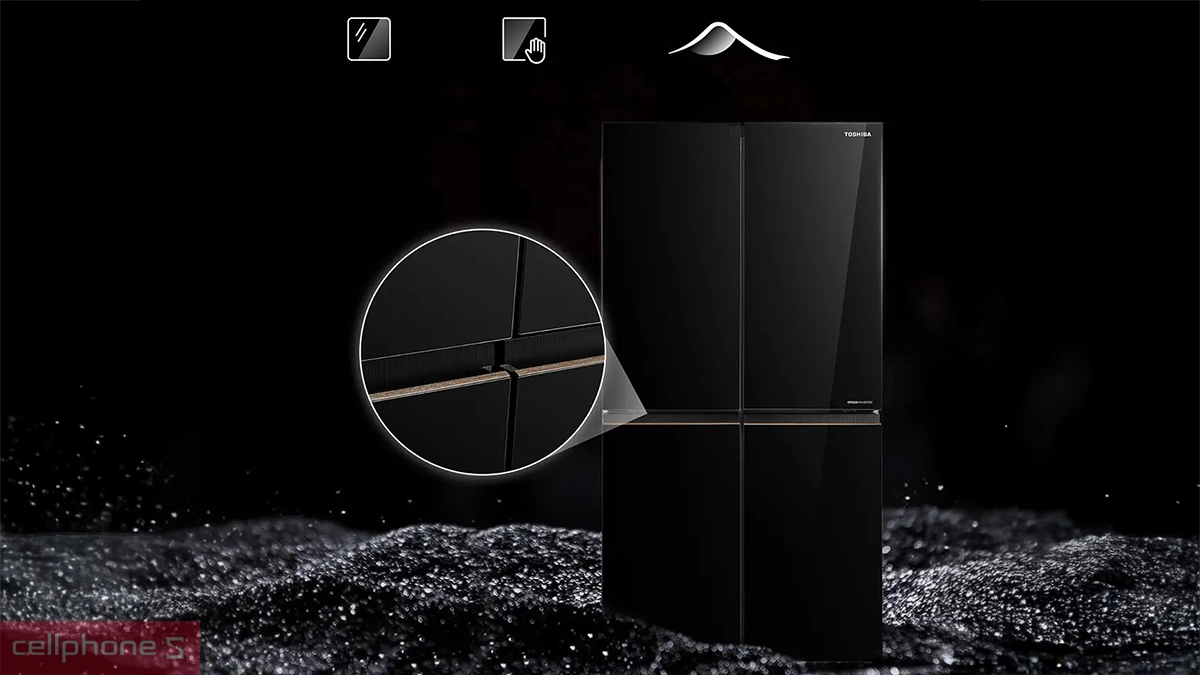 Thiết kế Multi door tủ lạnh Toshiba Inverter 711 lít Multi Door GR-RF895WIA-PGV 22 XK