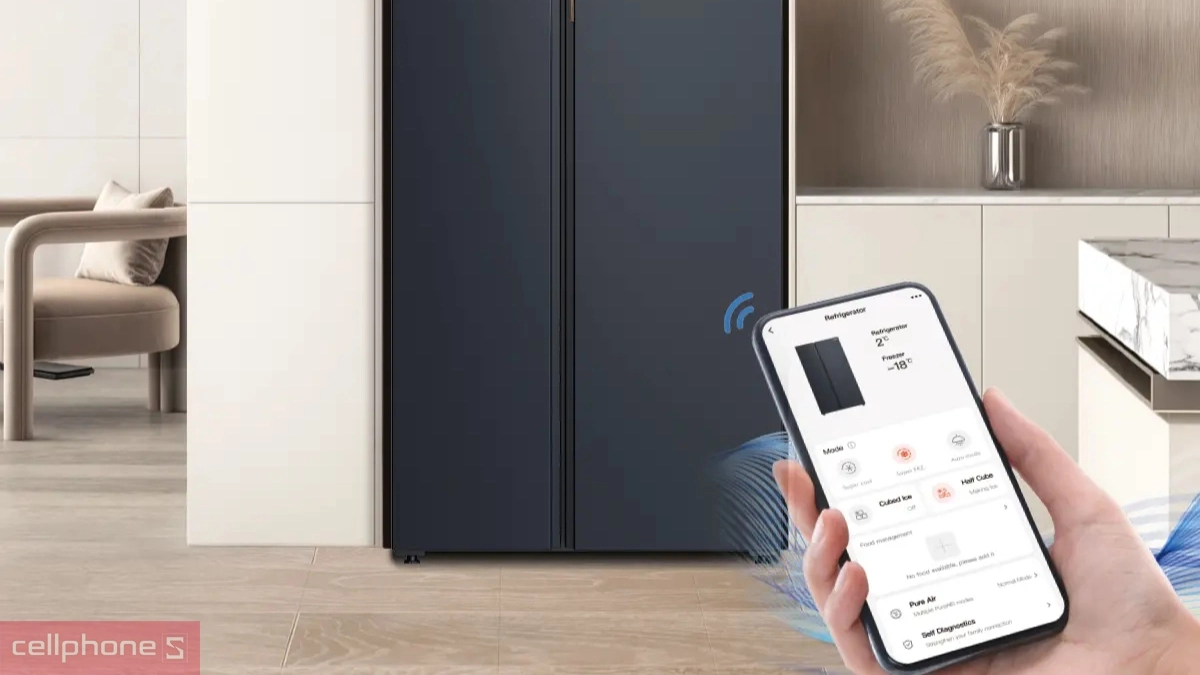 Điều khiển tủ lạnh Toshiba Inverter 711 lít Multi Door GR-RF895WIA-PGV 22 XK