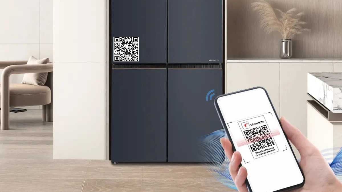 Quét QR tủ lạnh Toshiba Inverter 711 lít Multi Door (GR-RF900WI-PMV(06)-MG)