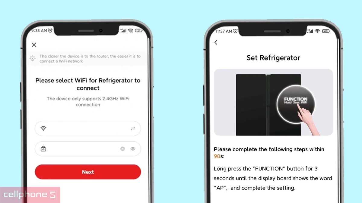 Hoàn tất kết nối tủ lạnh Toshiba Inverter 711 lít Multi Door (GR-RF900WI-PMV(06)-MG)
