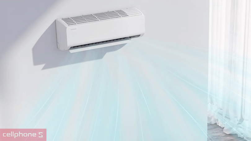 Fast Cooling làm lạnh nhanh và đều khắp phòng trên máy lạnh samsung