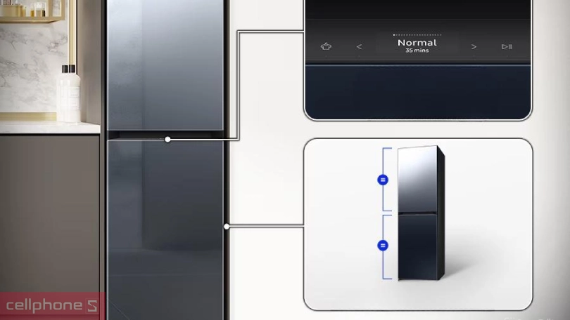 Khả năng hỗ trợ điều khiển qua app của tủ chăm sóc quần áo thông minh Samsung Bespoke 5 móc DF24CB9900CRSV