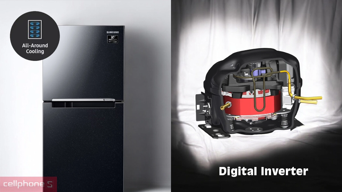 Công nghệ tủ lạnh Samsung Inverter 236 lít RT22M4032BU/SV