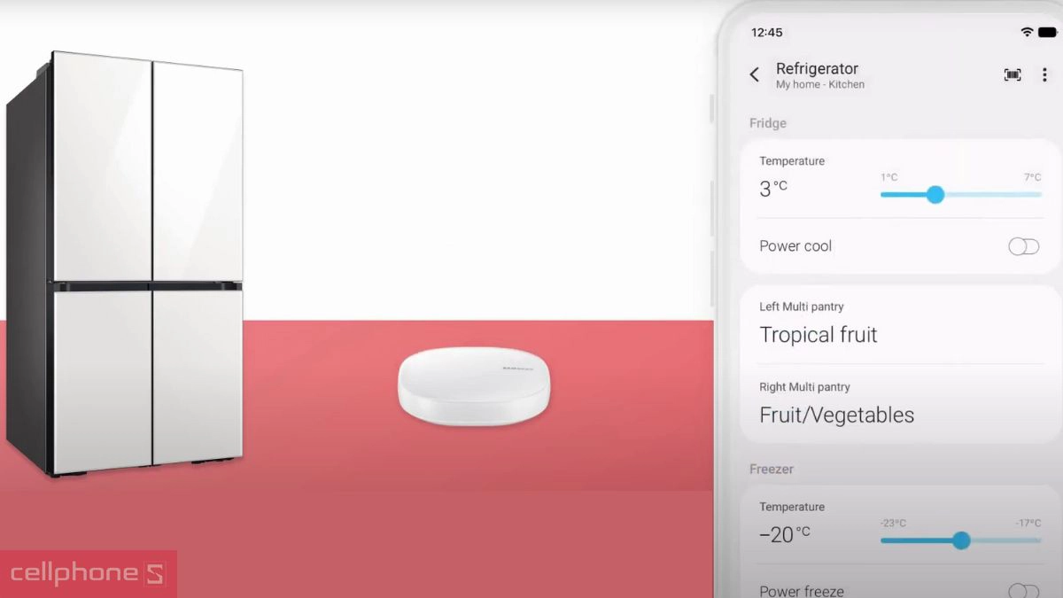 Hướng dẫn kết nối app với tủ lạnh Samsung Inverter 655 lít Side by side RS70F65Q3FSV