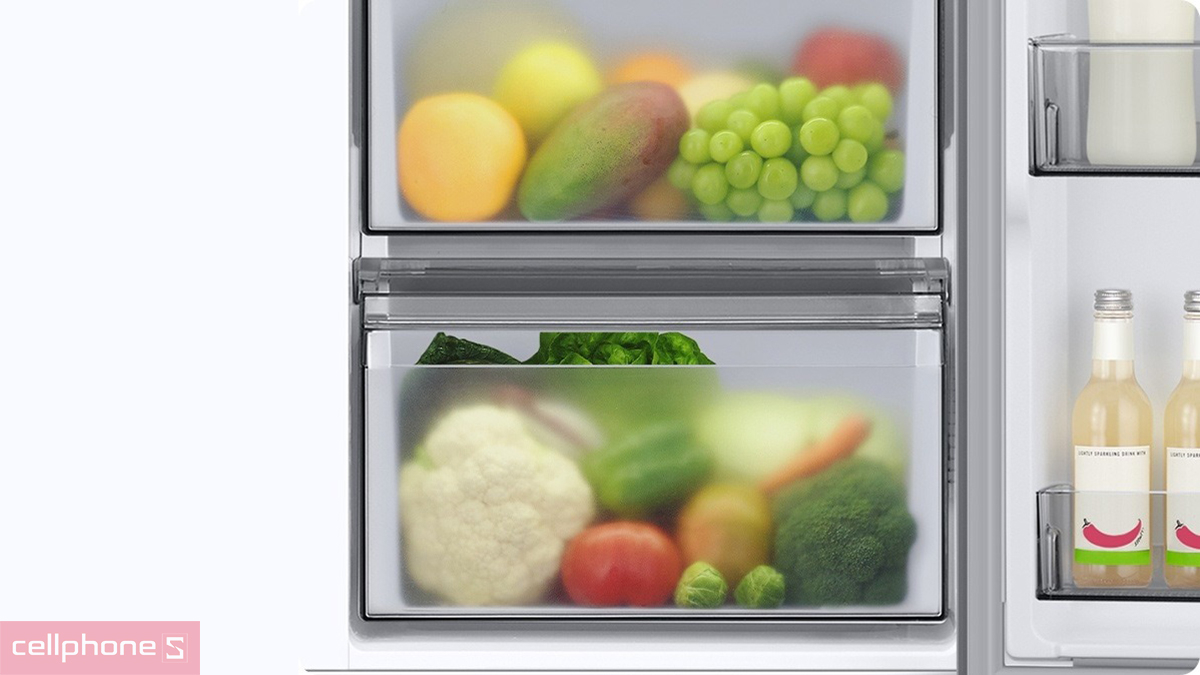 Khả năng bảo quản thực phẩm của tủ lạnh Samsung Inverter 655 lít Side by side RS70F65Q3FSV