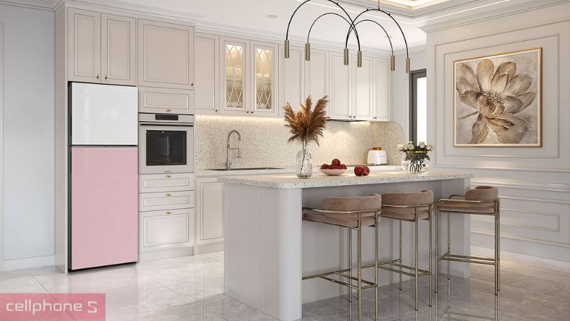 Thiết kế tủ lạnh Samsung Inverter Bespoke RT31CB56248ASV 305 lít