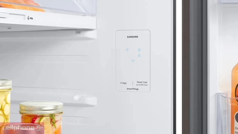 Hướng dẫn kết nối tủ lạnh Samsung Inverter Bespoke RT39CB6784C3SV 382 lít với điện thoại
