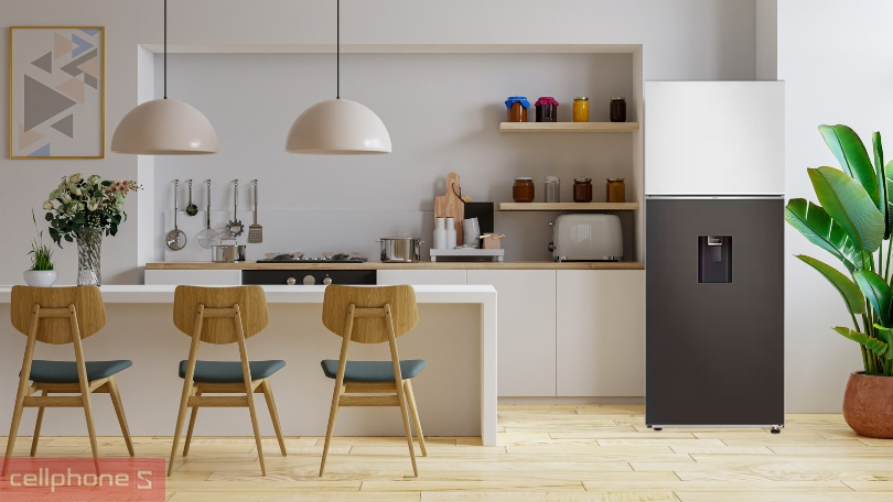 Thiết kế tủ lạnh Samsung Inverter Bespoke RT39CB6784C3SV 382 lít