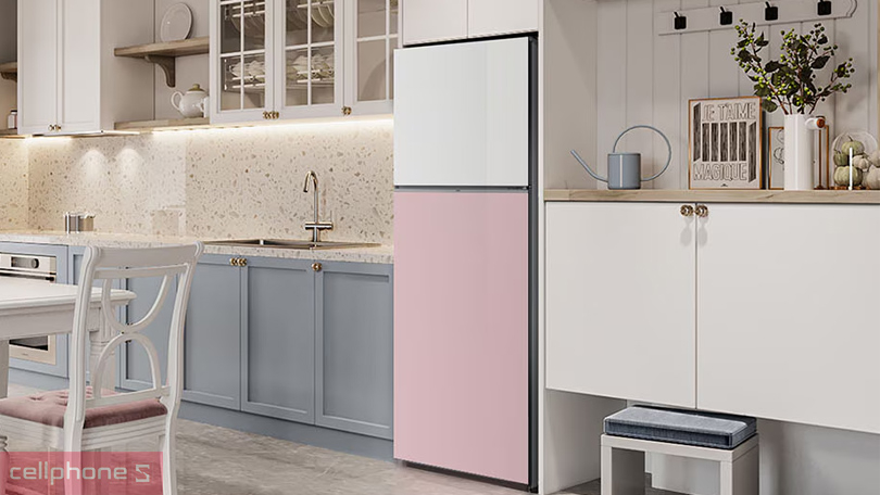 Điện năng tiêu thụ của tủ lạnh Samsung Inverter Bespoke RT42CB6784C3SV 406 Lít