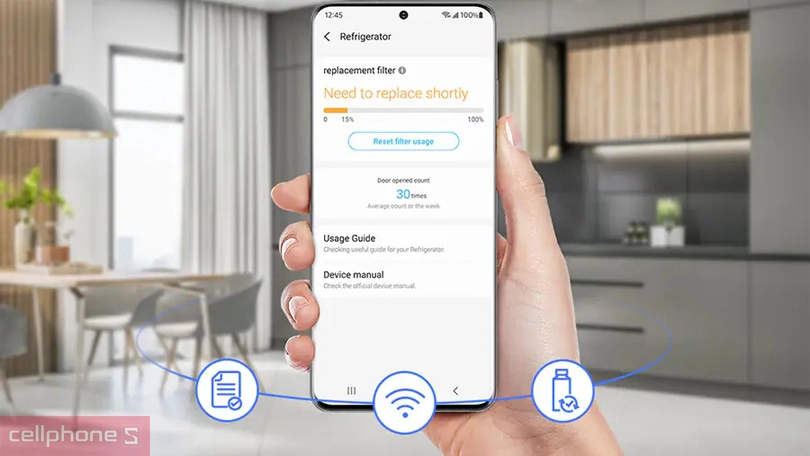 Hướng dẫn sử dụng tủ lạnh Samsung Inverter Bespoke RT47CB66868ASV 460 lít