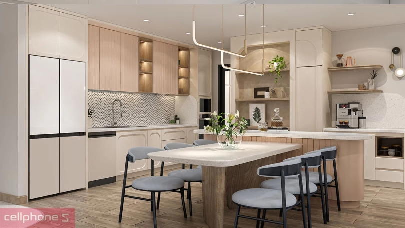 Thiết kế tủ lạnh Samsung Inverter Multidoor Bespoke RF59CB66F8S/SV 648 lít