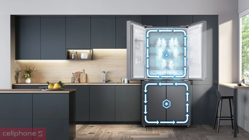 Công nghệ tủ lạnh Samsung Inverter Multi Door RF48A4010M9/SV 488 lít