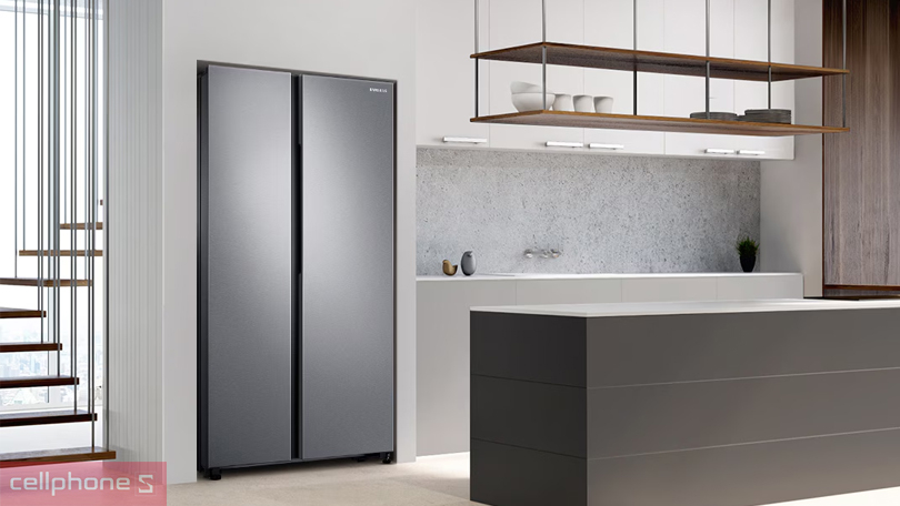 Điện năng tiêu thụ của tủ lạnh Samsung Inverter Side by Side RS62R5001B4/SV 655 Lít