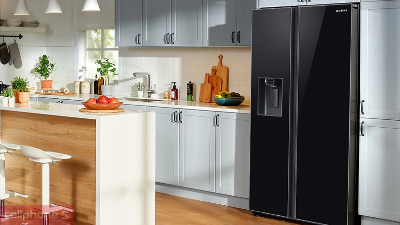 Điện năng tiêu thụ của tủ lạnh Samsung Inverter Side by Side RS64R53012C/SV 635 Lít