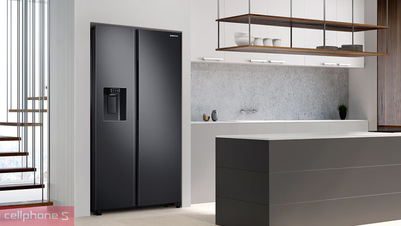 Thiết kế tủ lạnh Samsung Inverter Side by Side RS64R53012C/SV 635 Lít