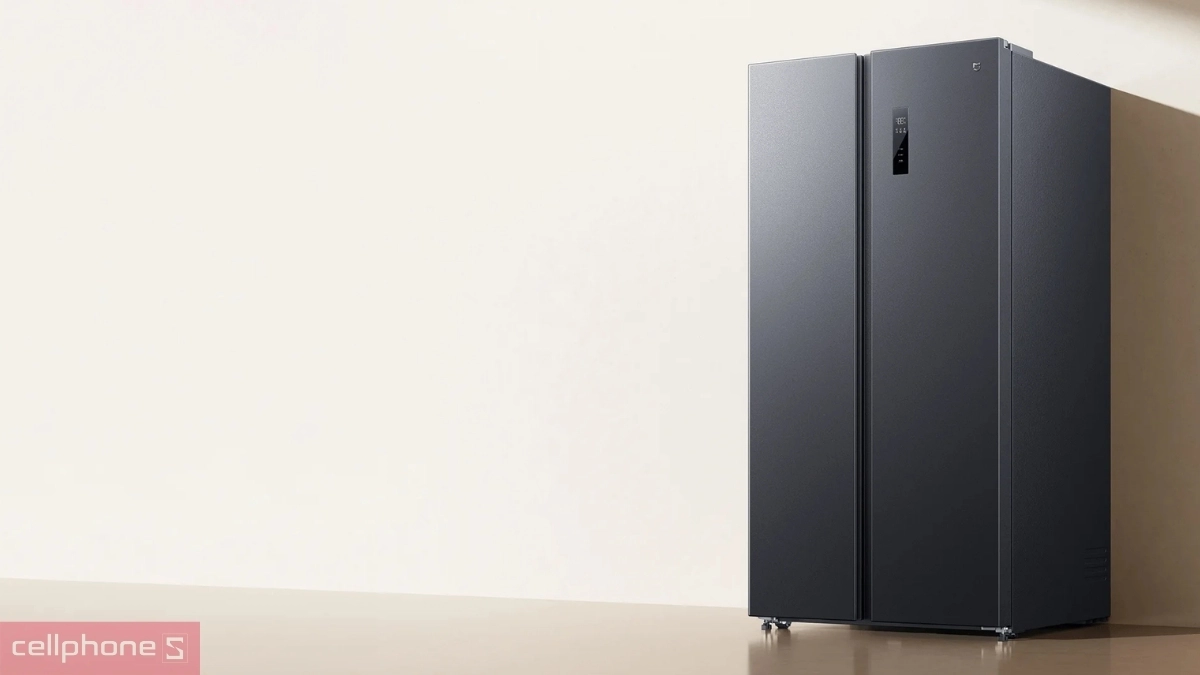 Thiết kế Side-by-Side màu Xám Đá của Tủ lạnh Mijia Side-by-Side 635L 2026