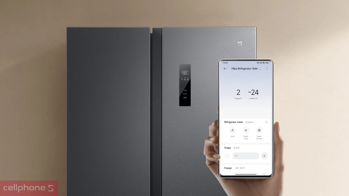 Quản lý từ xa qua Xiaomi Home trên Tủ lạnh Mijia Side-by-Side 635L 2026