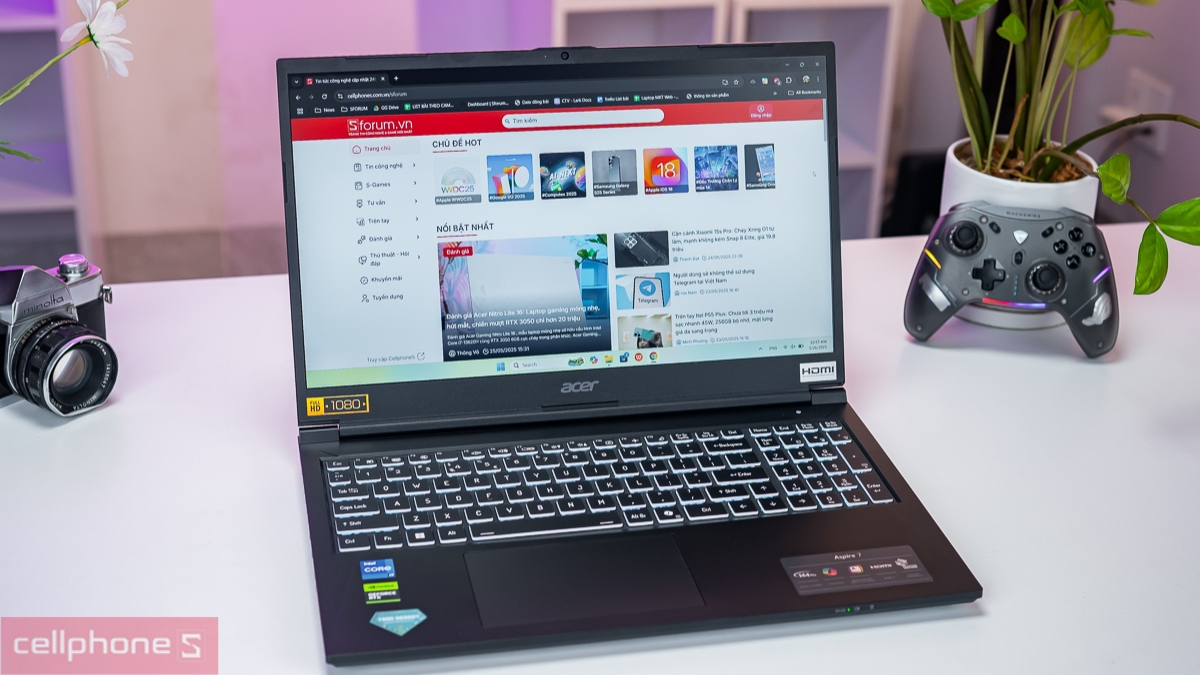 laptop Acer Gaming được trang bị màn hình chất lượng cao