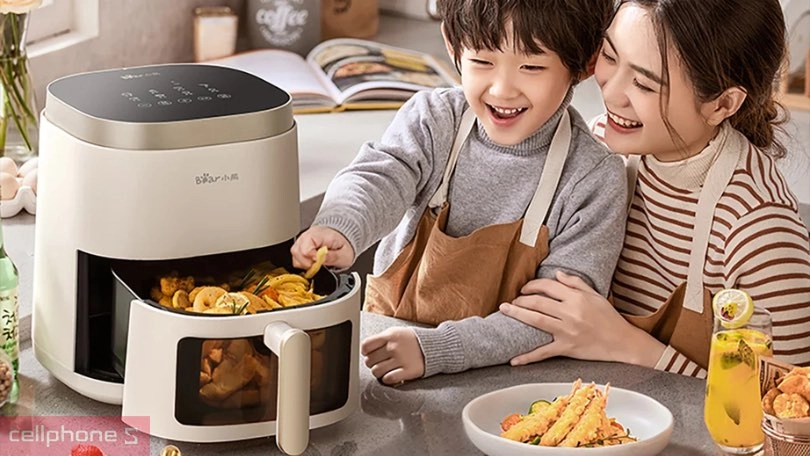 Nồi chiên không dầu Bear 5l phù hợp 3-4 người