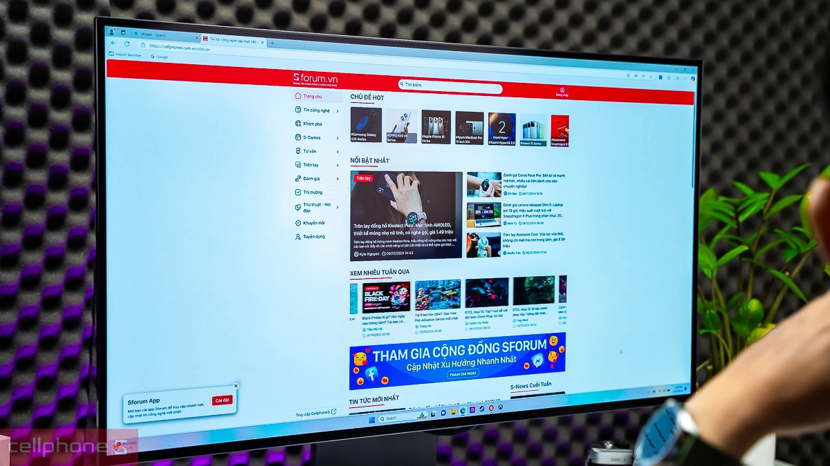 Tận hưởng khung hình tốc độ cao Màn hình OLED