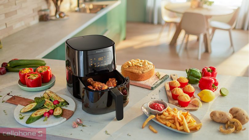 nồi chiên không dầu philips 10 lít tiết kiệm điện