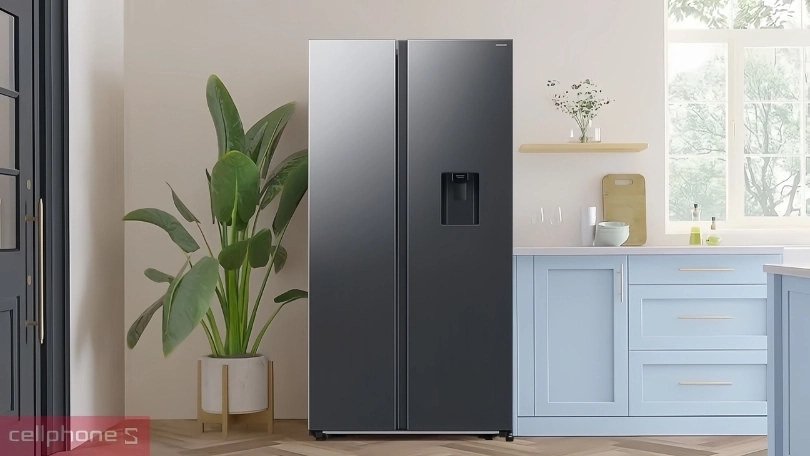 Tủ lạnh Samsung side by side 680l rs62r5001b4sv