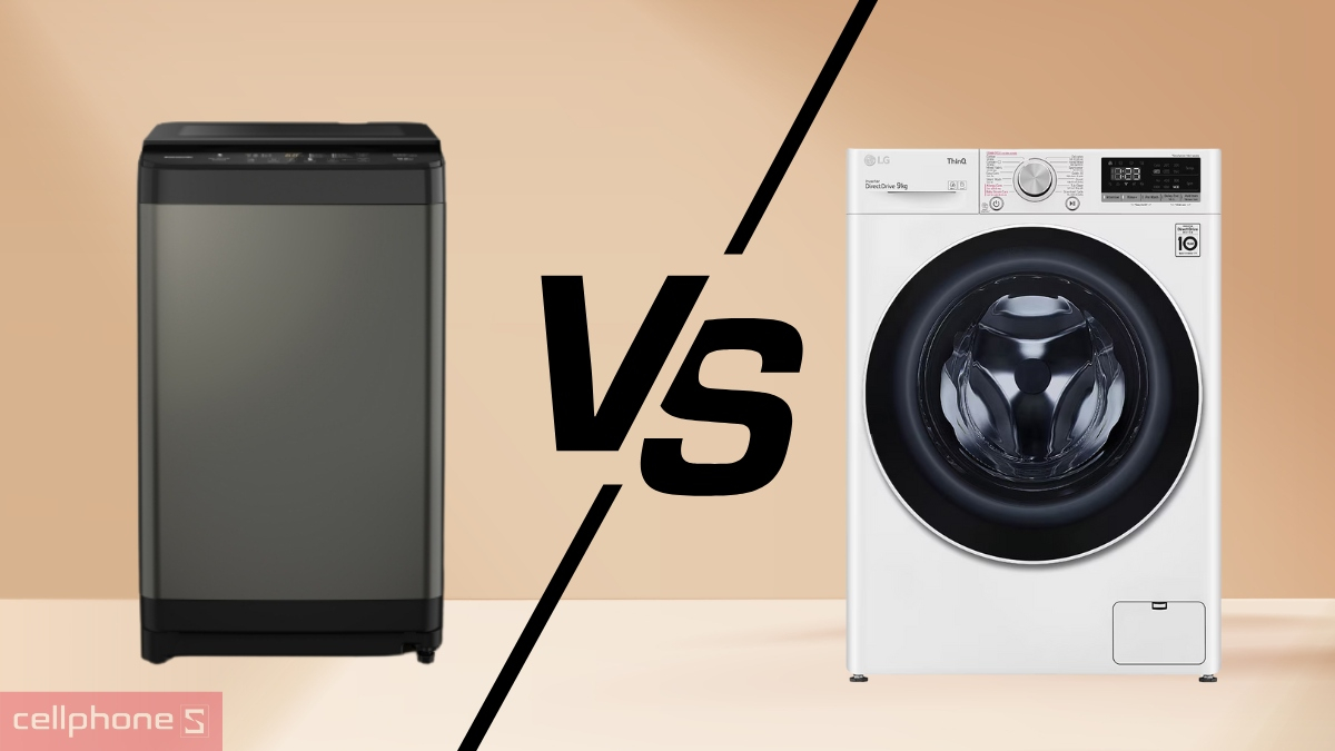 So sánh máy giặt 8kg và máy giặt 9kg