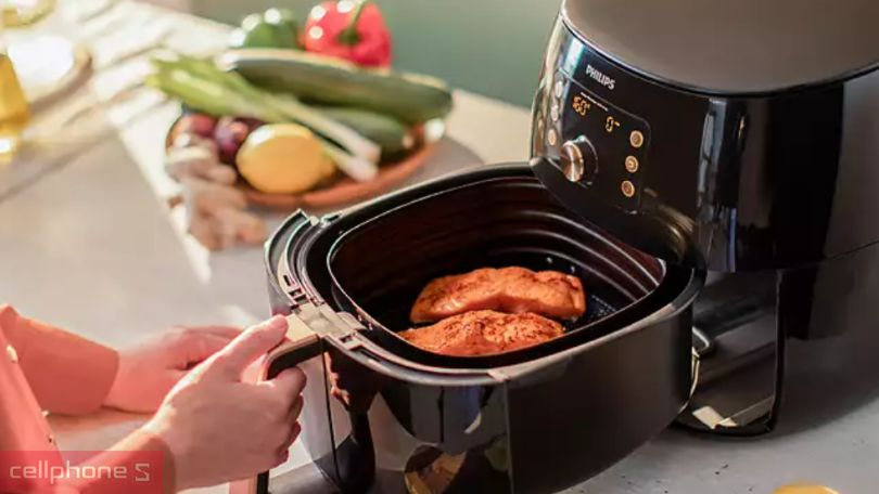 Nồi chiên không dầu Philips Airfryer XXL HD9770/90 10l
