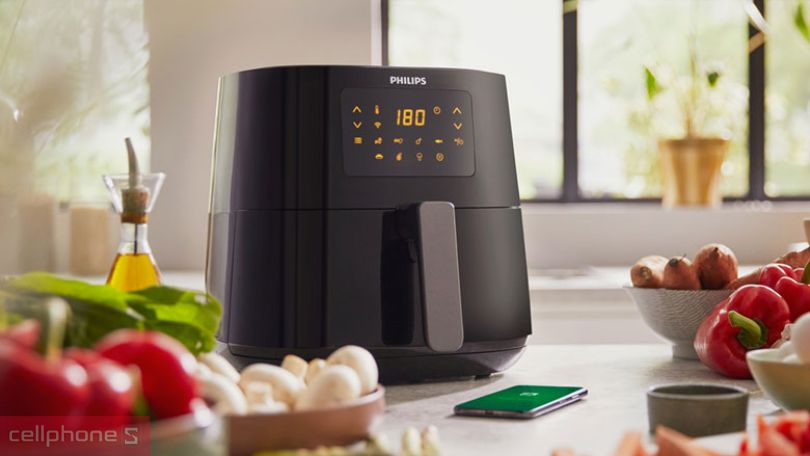 nồi chiên không dầu philips 10l đa dạng chế độ nấu
