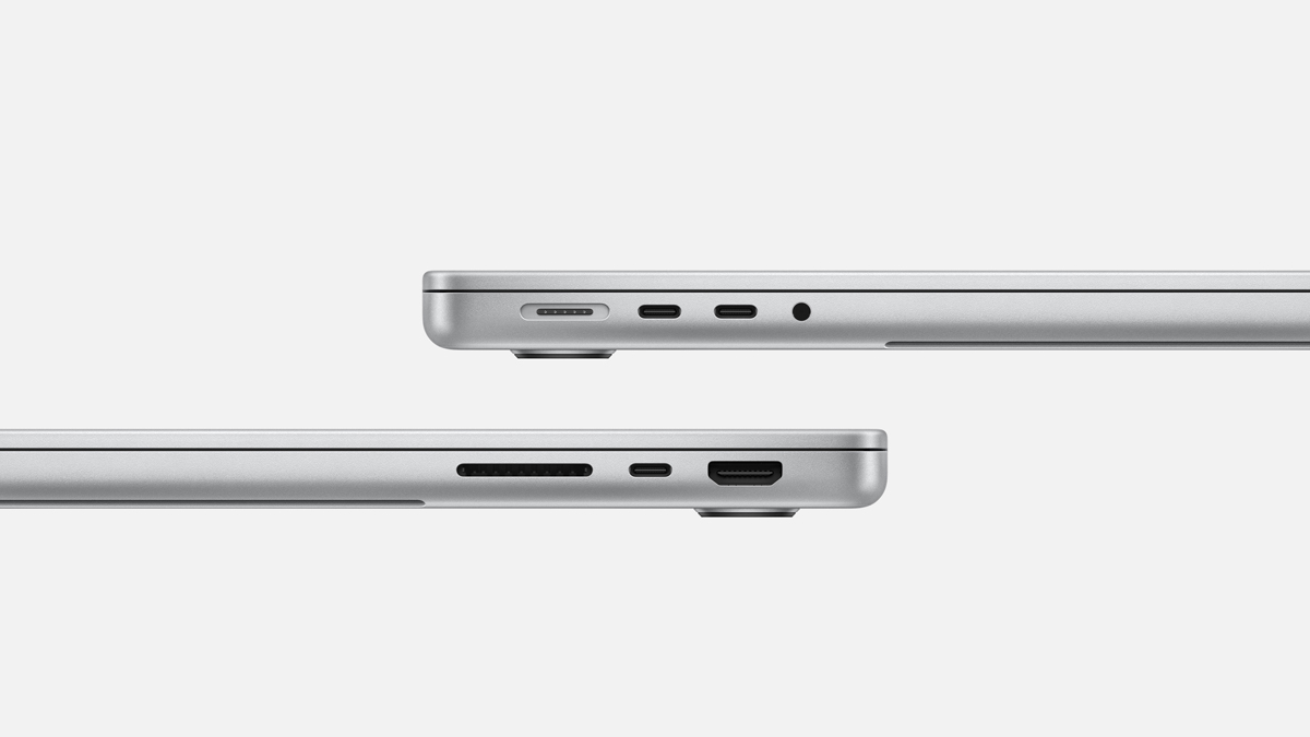 MacBook Pro M4 14 inch được trang bị đến ba cổng Thunderbolt 4 (USB-C)
