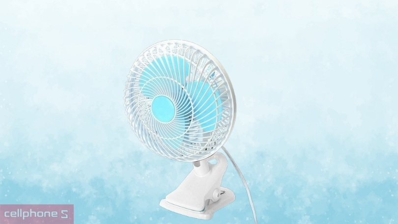 Quạt kẹp cắm điện trực tiếp
