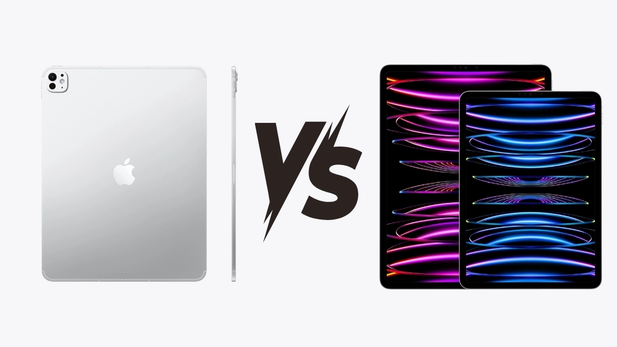 So sánh iPad Pro chip M5 với iPad M2 series