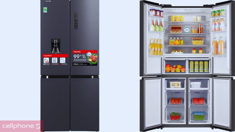 Tủ lạnh 4 cánh Toshiba