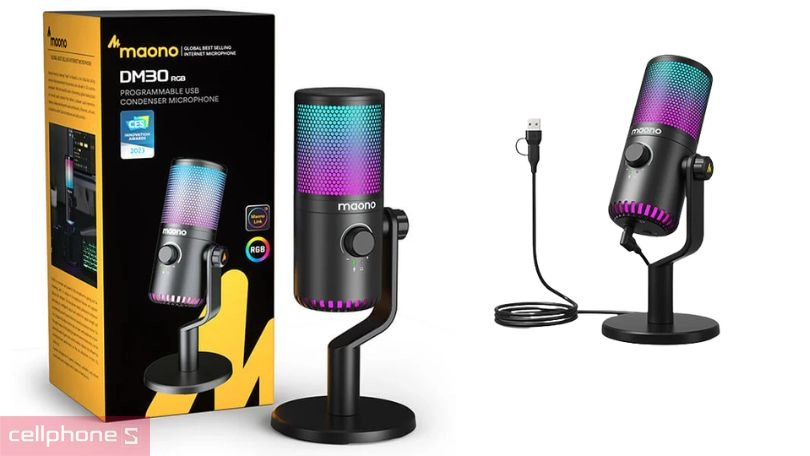 Microphone Livestream Maono DM30RGB