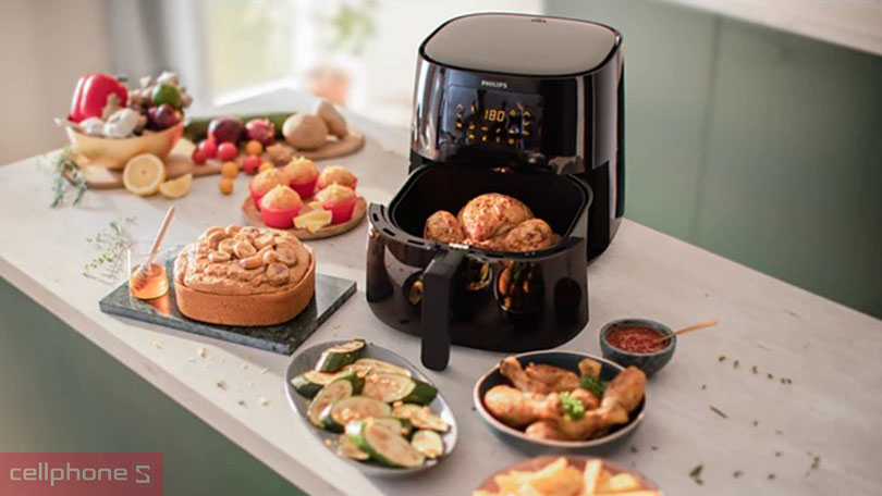 Nồi chiên không dầu Philips HD9270/90 5l