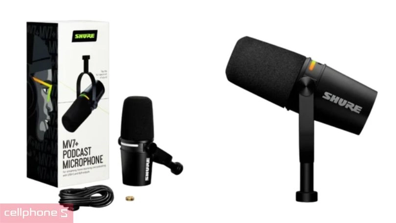 Microphone Livestream Shure MV7+