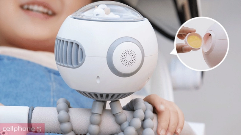 Quạt tích điện cho bé Veeco VMF-23 chân bạch tuột